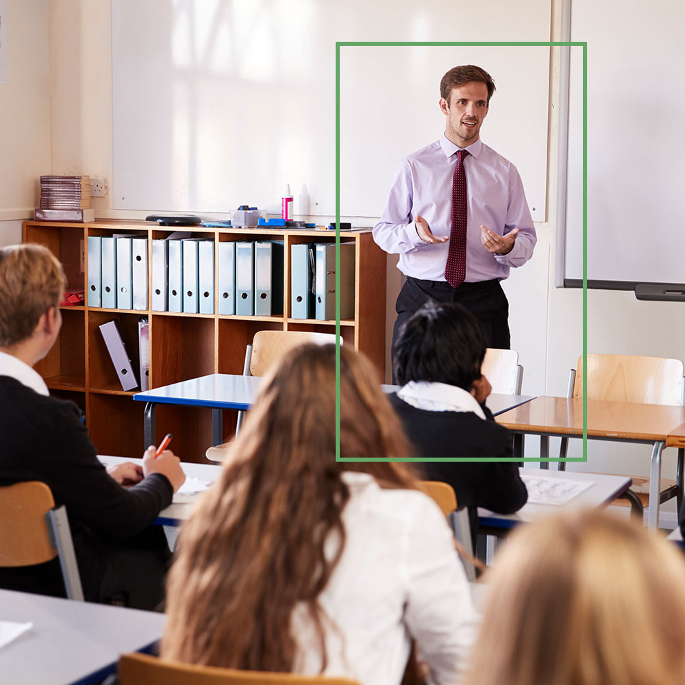 Image showing presenter tracking in a classroom