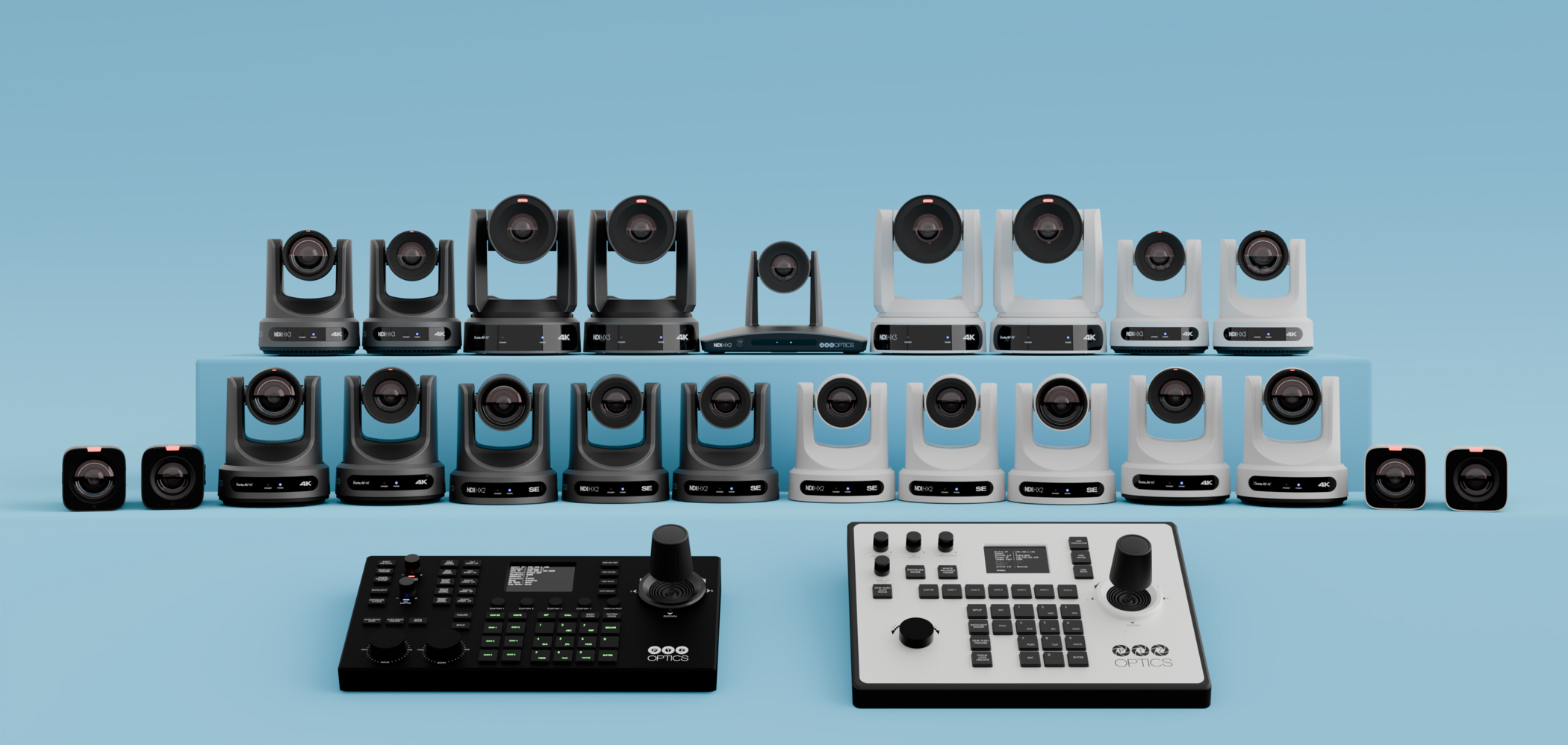 PTZOptics cameras and joysticks